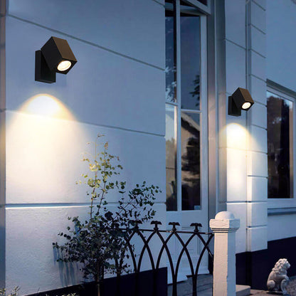 Pike Adjustable Spot Sconce, Black Grey IP65 Waterproof GU10 Outdoor Spotlight for Tree & House Number