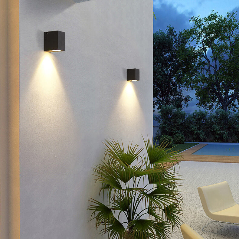 Pike Adjustable Spot Sconce, Black Grey IP65 Waterproof GU10 Outdoor Spotlight for Tree & House Number