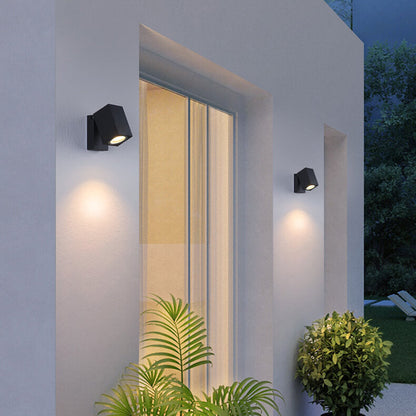 Pike Adjustable Spot Sconce, Black Grey IP65 Waterproof GU10 Outdoor Spotlight for Tree & House Number