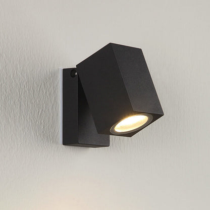 Pike Adjustable Spot Sconce, Black Grey IP65 Waterproof GU10 Outdoor Spotlight for Tree & House Number